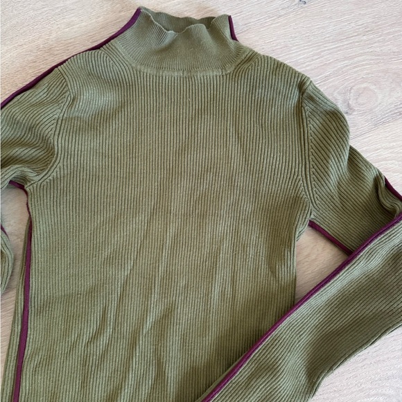 Zara Ribbed mock neck sweater - Picture 3 of 4
